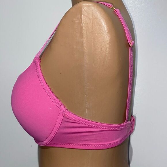 Juicy Couture Women's Pink Underwired Molded Intimate Push Up Bra Size 36C - Picture 2 of 7